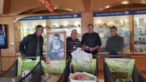 Le président en première ligne